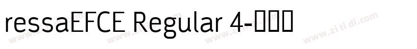 ressaEFCE Regular 4字体转换